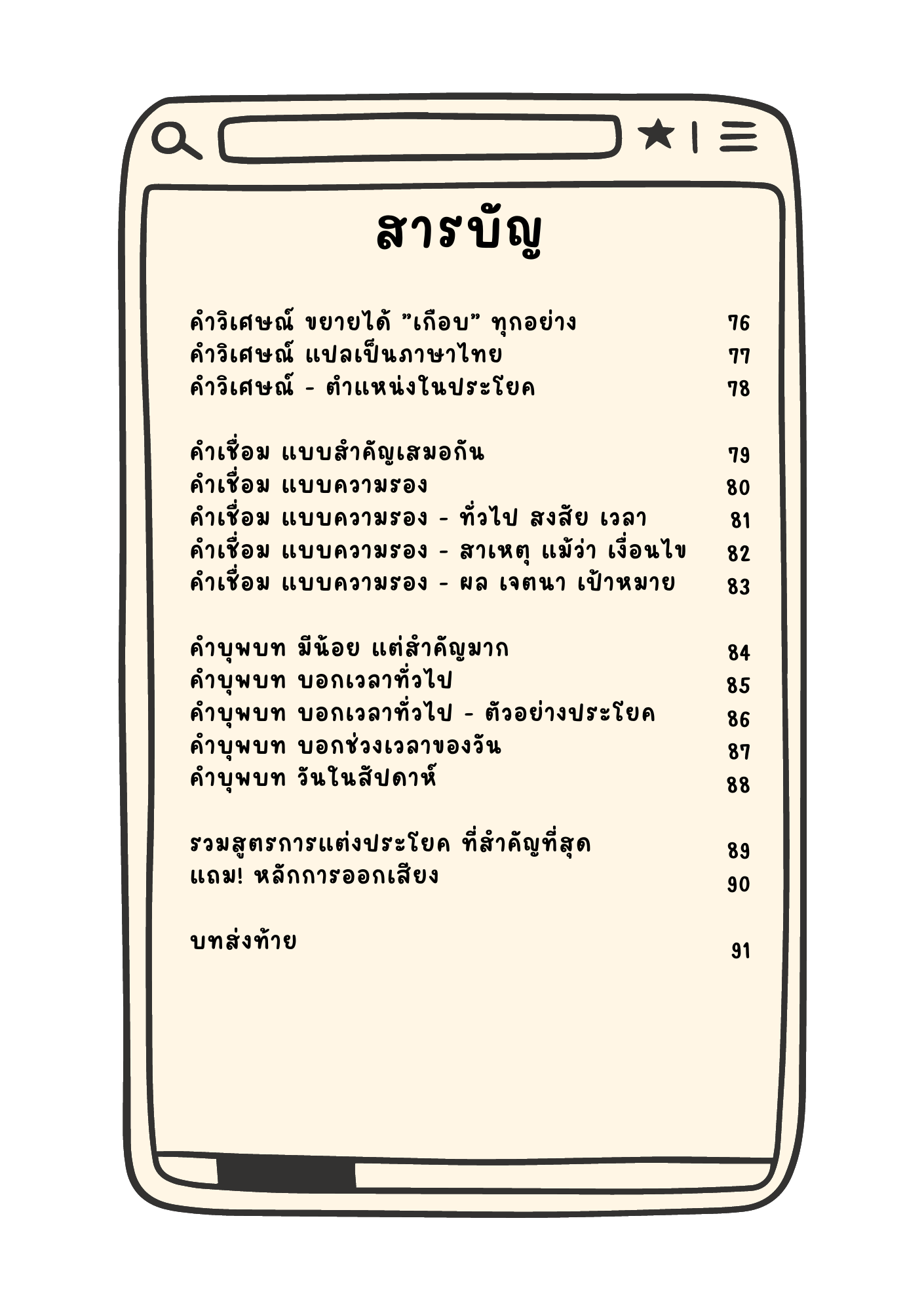 Svensk minigrammatik - grundnivå หลักภาษาสวีเดน ขั้นพื้นฐาน
