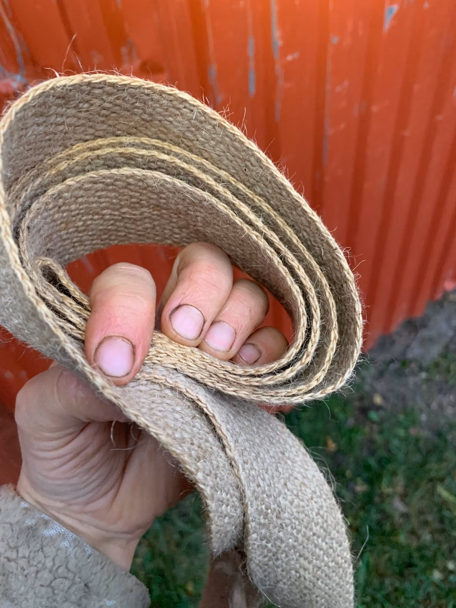 Uppbindningsband, jute, 6cm x 4m