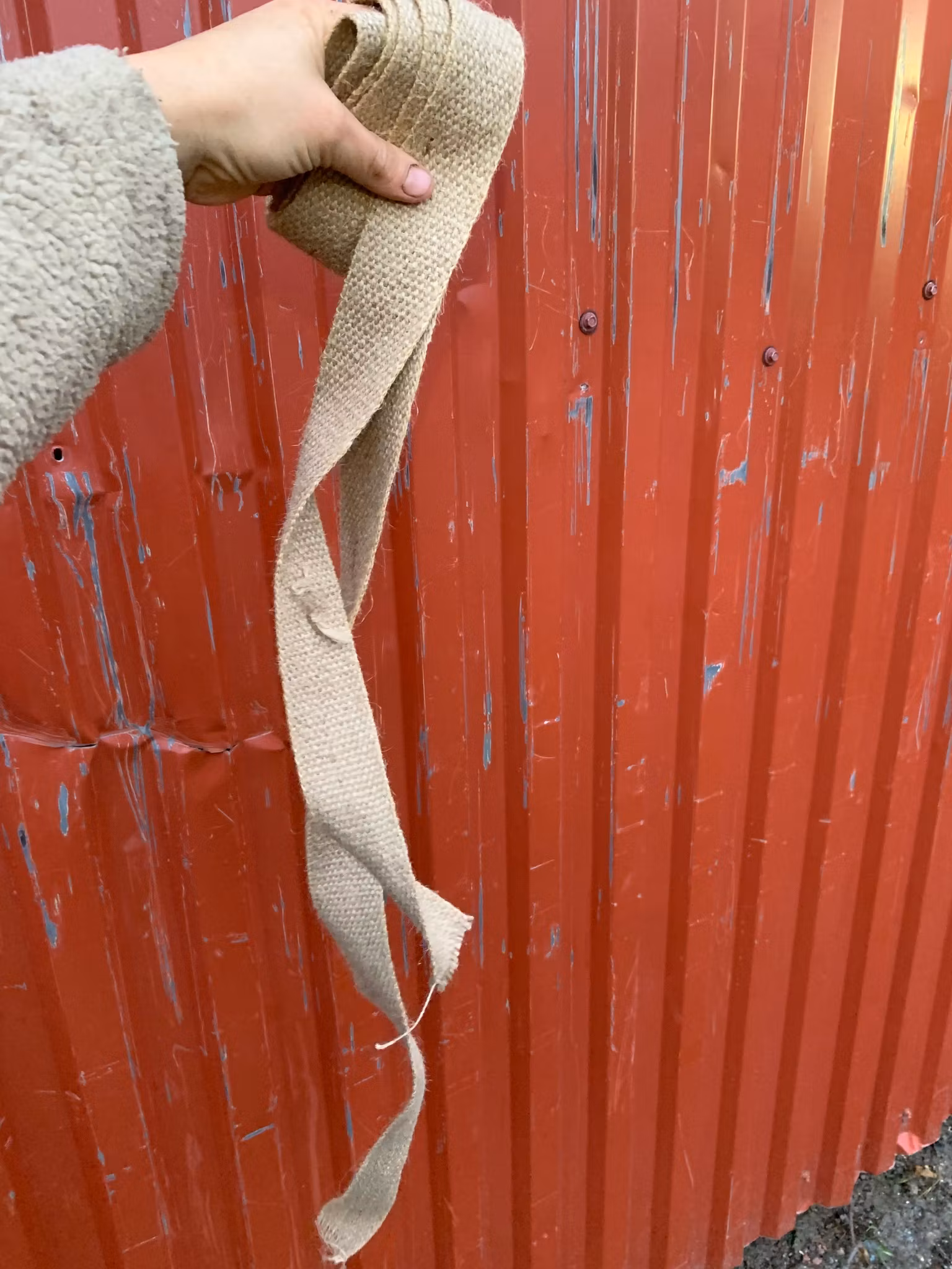 Uppbindningsband, jute, 6cm x 4m