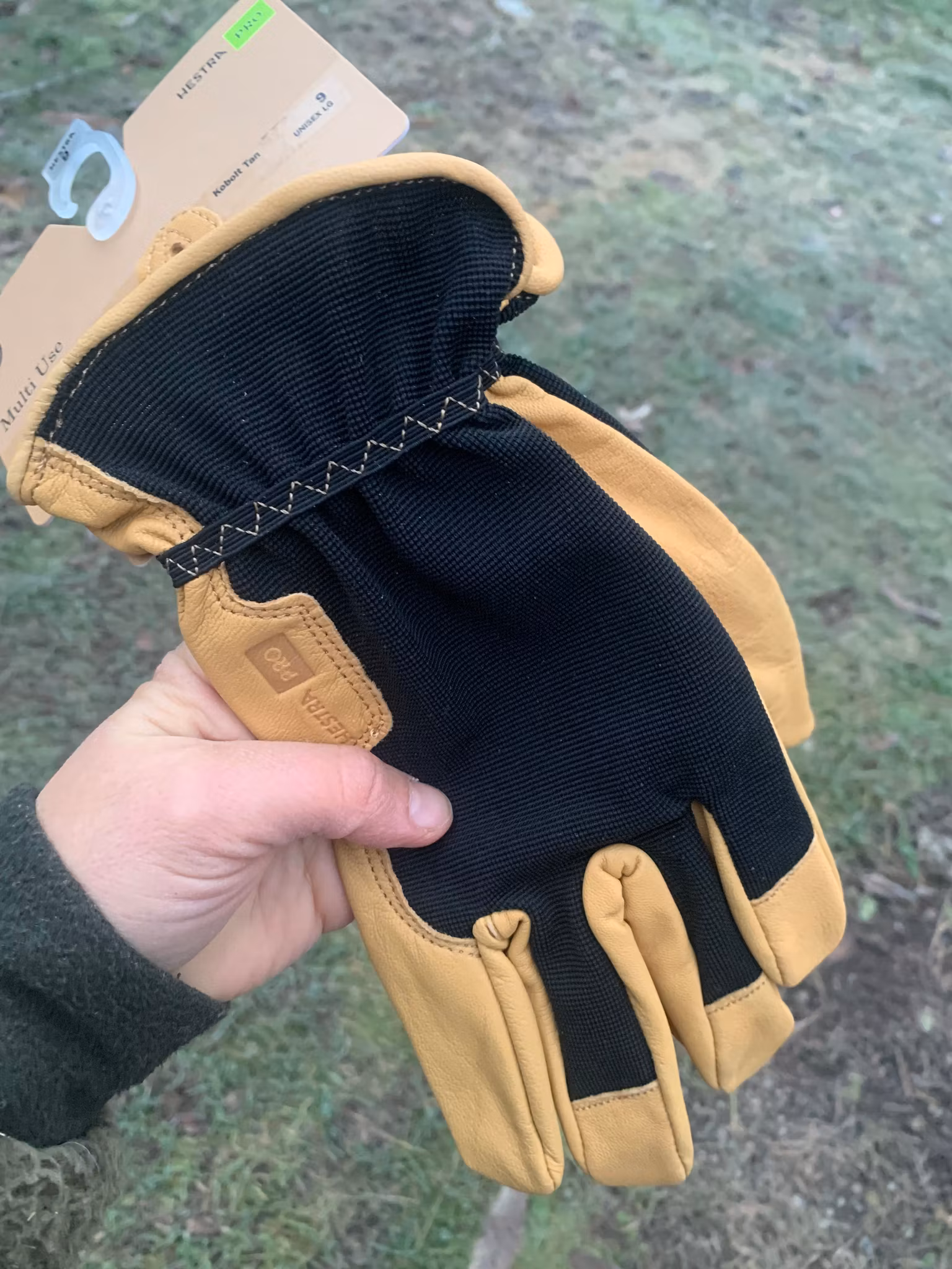 Den slittåliga arbetshandsken, Hestra JOB (Kobolt Tan)