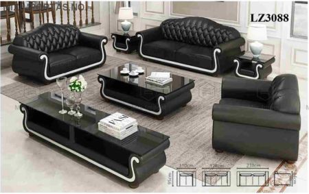 Paris - Sofagruppe 3 + 2 + 1 - KOMPLETT SETT