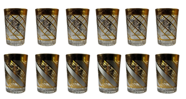 12 stk dekorativ glass