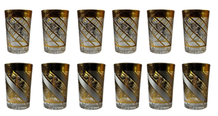 12 stk dekorativ glass