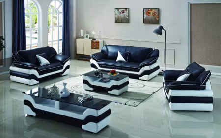 Sleek Sofagruppe 3 + 2 + 1 - KOMPLETT SETT