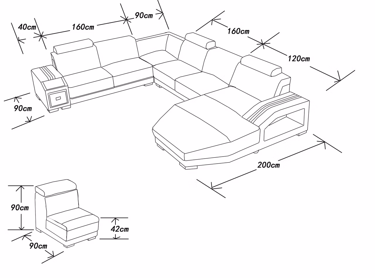 Dortmund U-Sofa