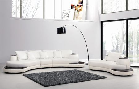 Slim L-Sofa med Sjeselong