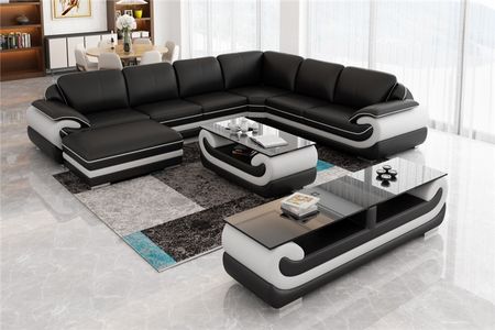 Kiel XXL L-Sofa inkl. Fotskammel