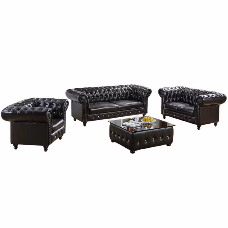 UK Chesterfield Sofagruppe 3+2+1