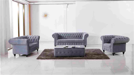 UK-S Chesterfield Sofagruppe 3+2+1