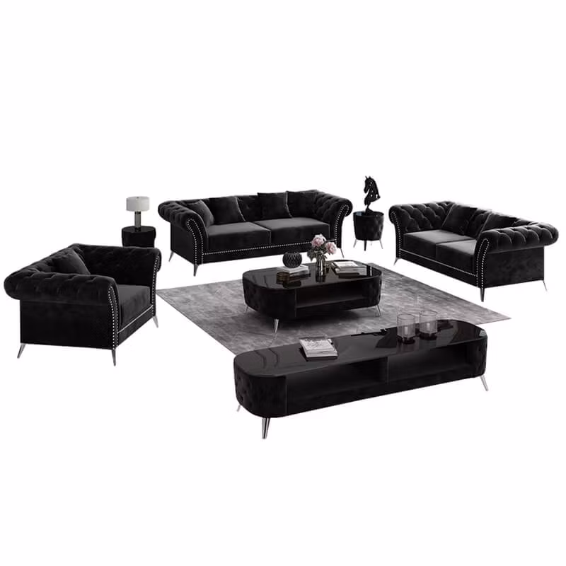 Arucas Chesterfield Sofagruppe 3 + 2 + 1