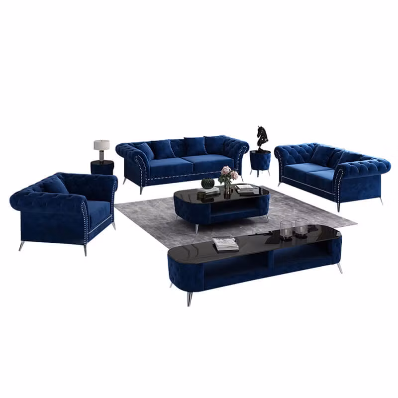 Arucas Chesterfield Sofagruppe 3 + 2 + 1