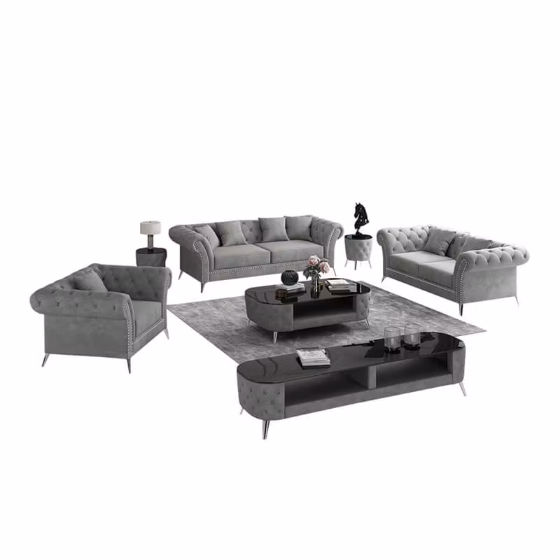 Arucas Chesterfield Sofagruppe 3 + 2 + 1