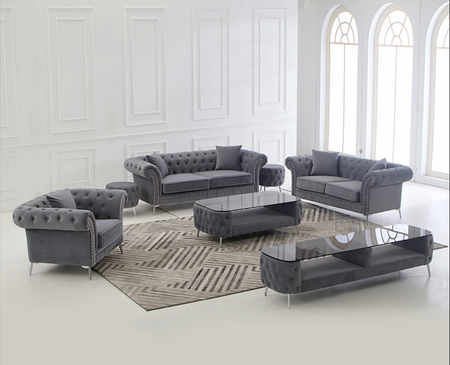 Arucas Chesterfield Sofagruppe 3 + 2 + 1