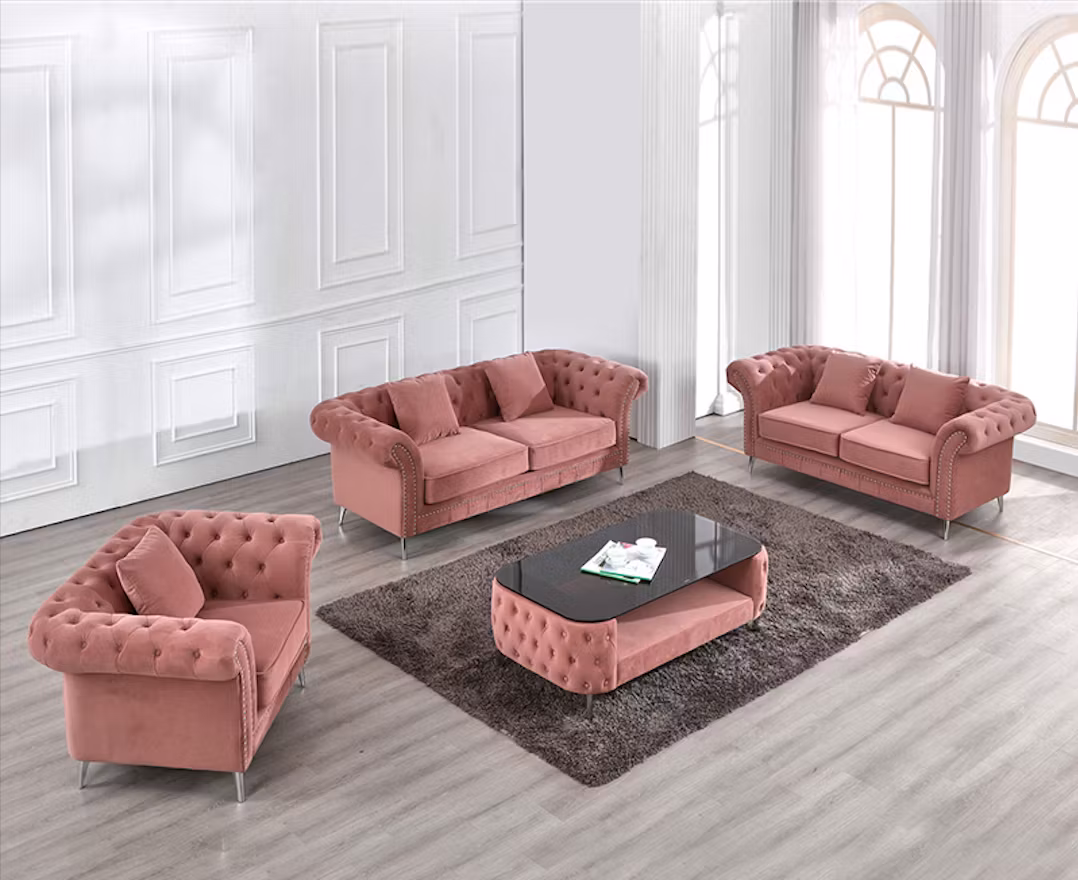 Arucas Chesterfield Sofagruppe 3 + 2 + 1