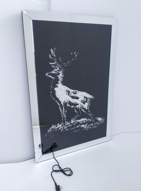 Reinsdyr Bilde m/Led belysning