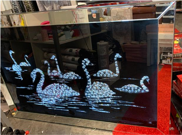 Svane Bilde m/Led belysning