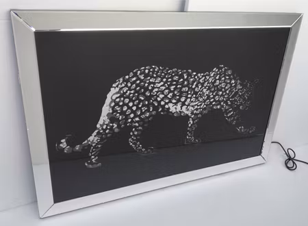 Tiger Bilde m/Led belysning