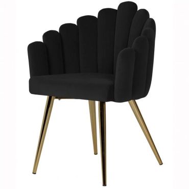 Florencia Spisestol Svart Velour