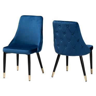 Valera Spisestol Blå Velour