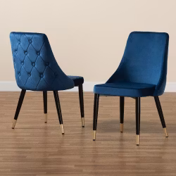 Valera Spisestol Blå Velour