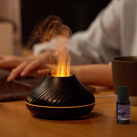 Flamme Aromadiffuser - Luftfukter med LED-lys