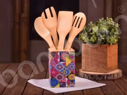 5-delers kjøkkenredskaper i bamboo - Bambum Nirvana