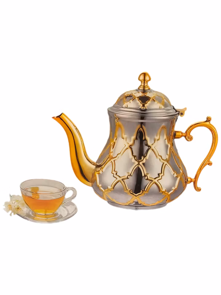 Te-kanne 1.5L gull & krom effekt - BVB