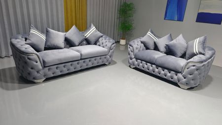 Monaco Sofagruppe 3 + 2 - Grå