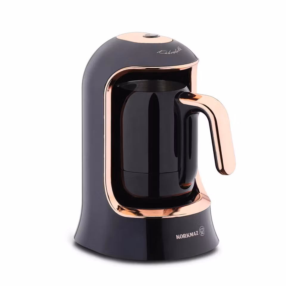 Korkmaz A860-09 Kaffemaskin – Svart/Rose/Gull