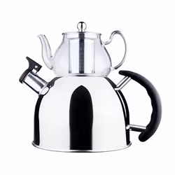 Ferveo®  Gaya Tekannesett 0,8/2,5 L Sølv