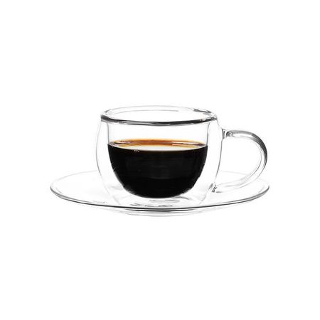 2stk. Dobbeltvegget glasskopp - 14cl - Bricard