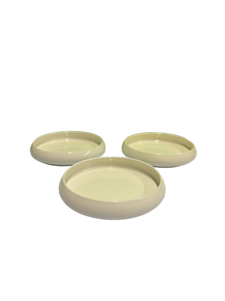 3 x Queens Porcelain tallerken 19cm