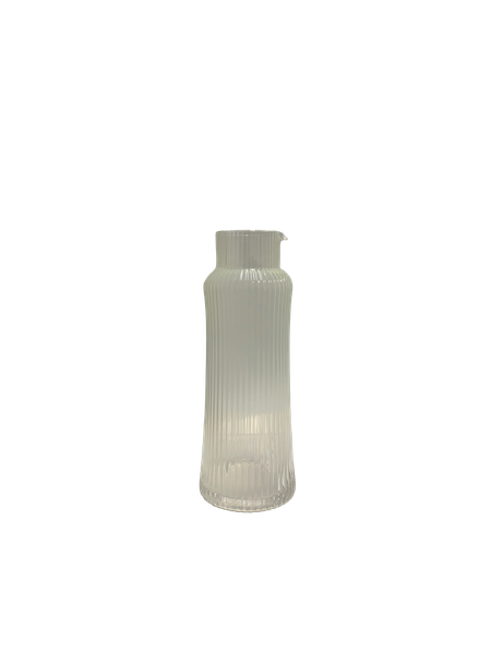 Bavary Rillet Glasskaraffel med Babmuslokk - 1,15L