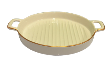 Serveringsfat Rillet rund