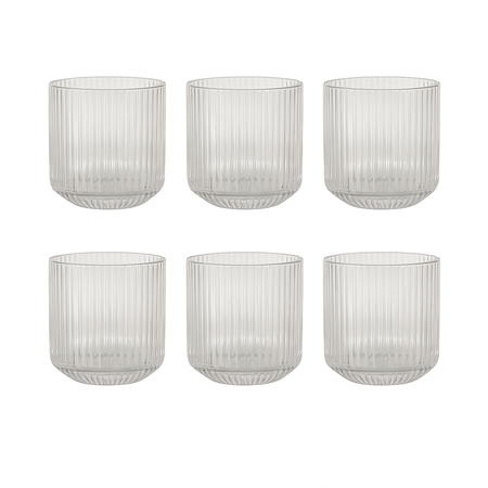 6stk. Drikkeglass i stripete design 30 cl
