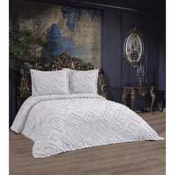 Sengesett i 3 deler - Camelia Lysegrå