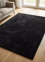 Lines Teppe - 160 x 230cm Svart