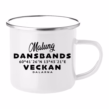 Emaljmugg Vit