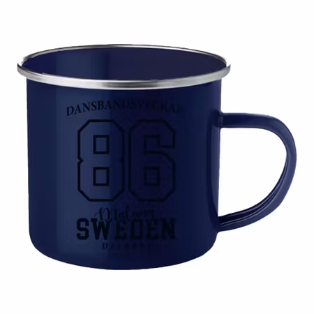 Emaljmugg Navy