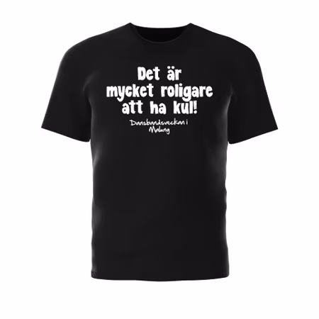 T-Shirt Svart - Det är mycket roligare att ha kul
