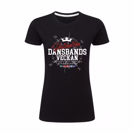T-Shirt Destination Dansbandsveckan Svart Dam