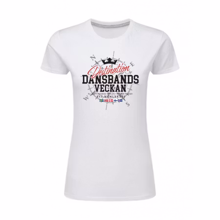 T-Shirt  Destination Dansbandsveckan Vit Dam