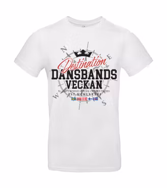 T-shirt Vit Destination Dansbandsveckan