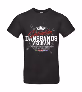T-shirt Svart Destination Dansbandsveckan