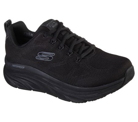 Svart Sneakers Skechers Vattentät