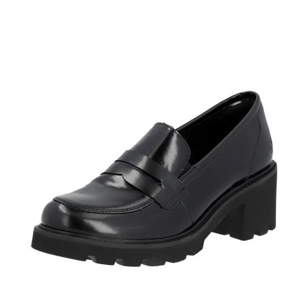 Svart Loafer Med Klack Remonte