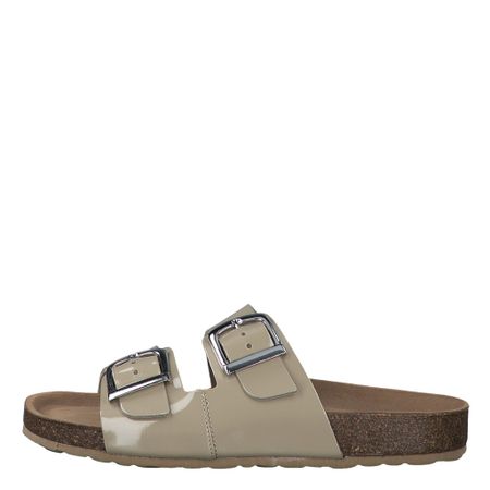Beige Läder Sandal