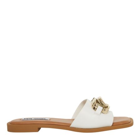 Vit läder Sandal Steve Madden Gene