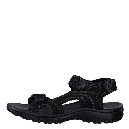 Svart Sandal För Promenader