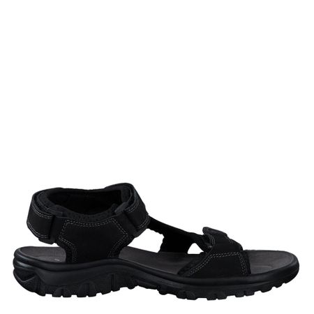 Svart Sandal För Promenader